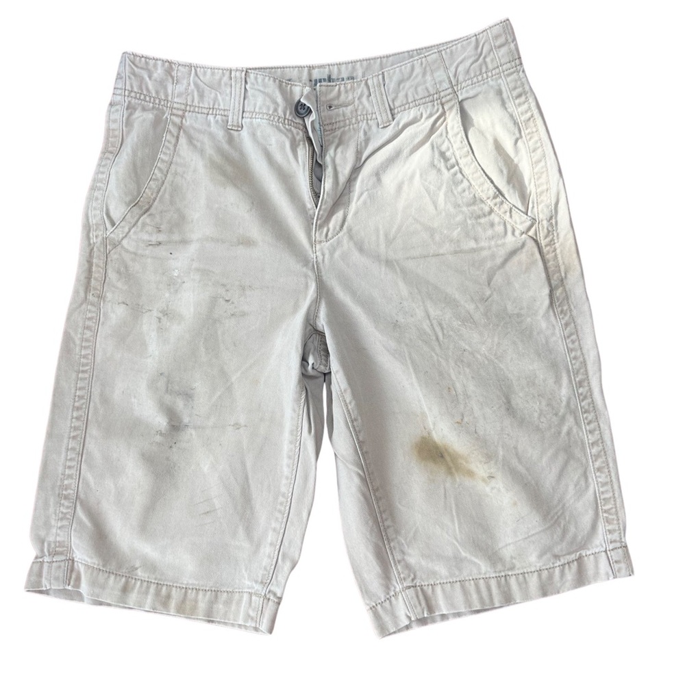 Urban khaki stained khaki chino shorts